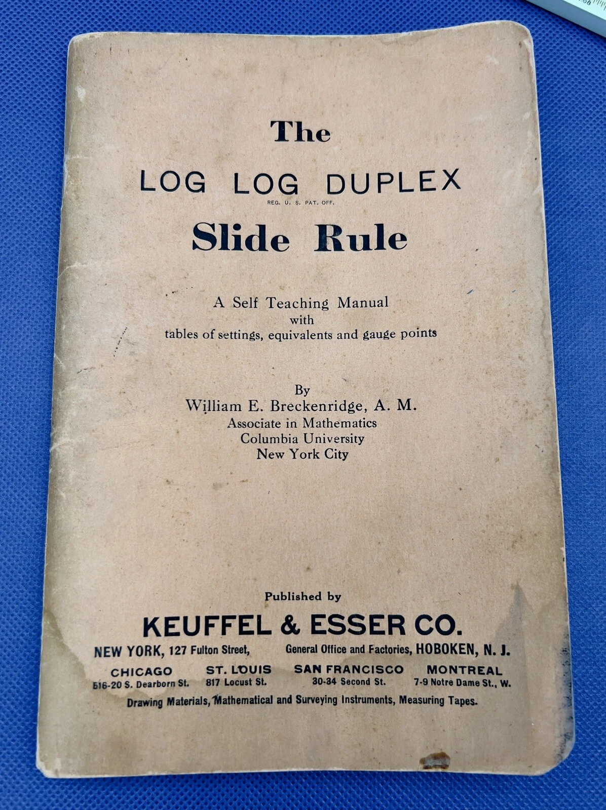 Keuffel & Esser Log Log Duplex Slide Rule — 1940 photo 8
