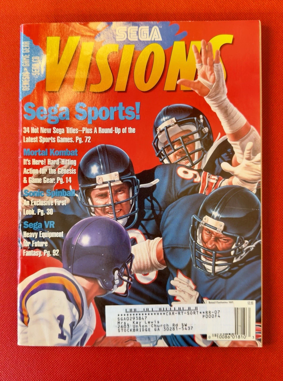 Sega Visions — August 1993 Sega Sports