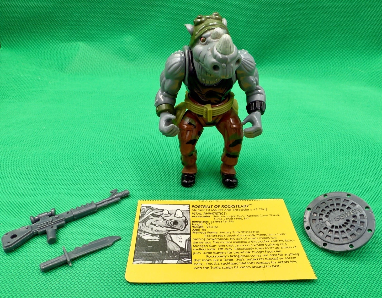 TMNT Rocksteady — 1988 Playmates