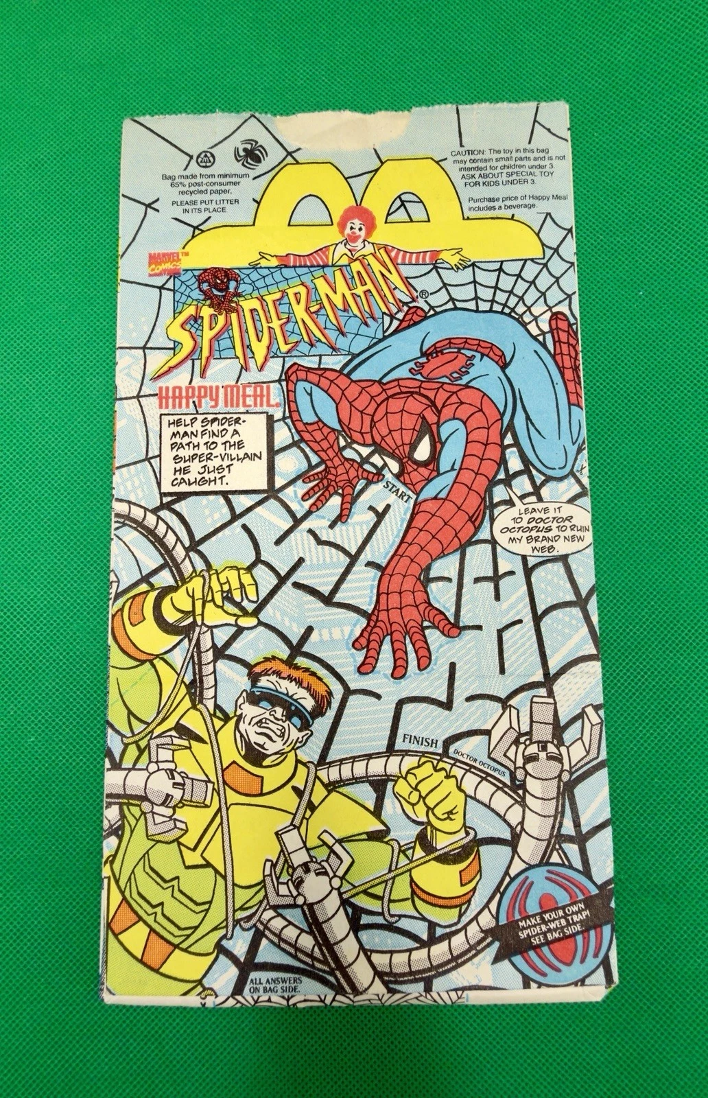 Spider-Man McDonald's Happy Meal Bag — 1995