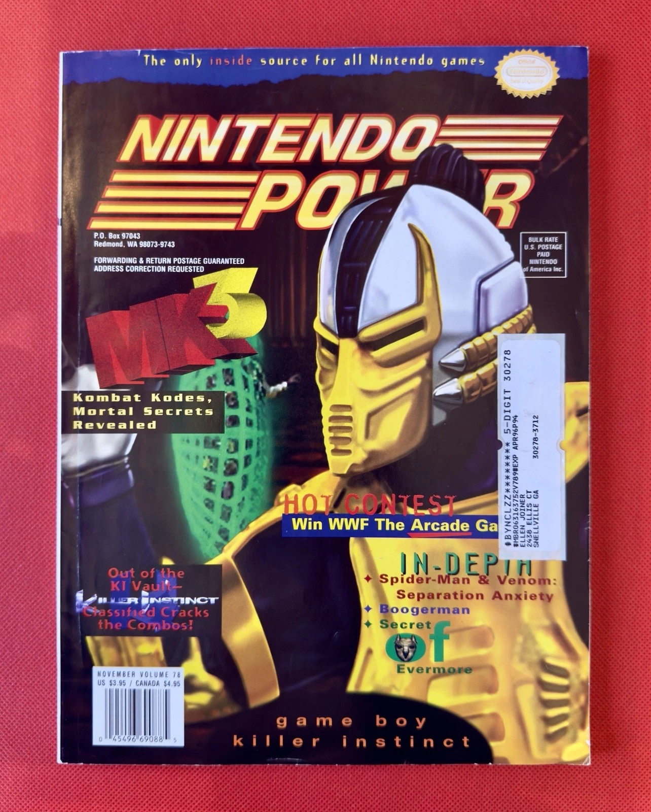 Nintendo Power #78 — Mortal Kombat 3